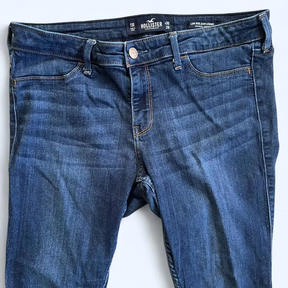 Vintage Hollister Co. stretchy distressed skinny jeans Size 11 regular - Picture 5 of 7